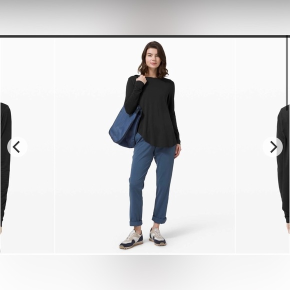 Lululemon Silk Blend Asymmetrical Long Sleeve Tunic Top - Picture 1 of 14